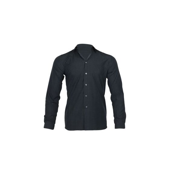 Prada Checked Button Down Shirt in Blue Cotton